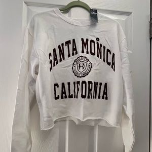 NWT Santa Monica California Hollister Cropped Hoodie